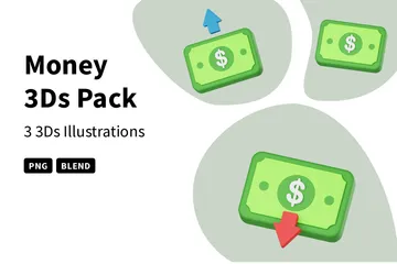 Money 3D Icon Pack