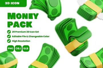 Money 3D Icon Pack