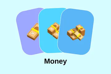 Money 3D Icon Pack