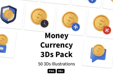 Money Currency 3D Icon Pack