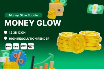 MONEY GLOW 3D Icon Pack