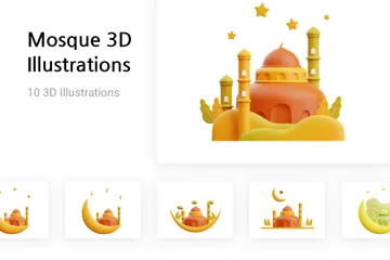Mosque 3D Illustration Pack