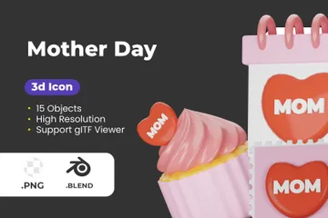 Mother Day 3D Icon Pack