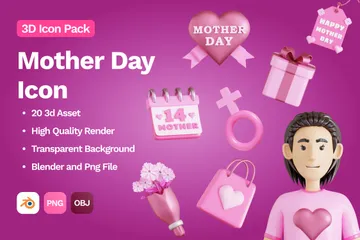 Mother Day 3D Icon Pack