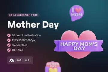 Mother Day 3D Icon Pack