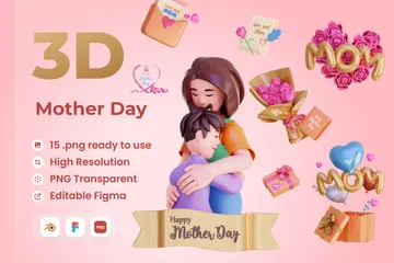 Mother Day 3D Icon Pack