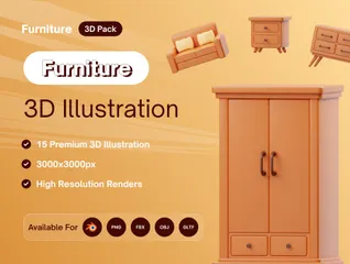 Muebles Paquete de Icon 3D