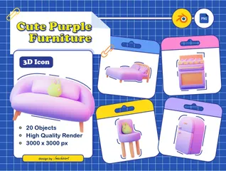 Muebles Paquete de Icon 3D