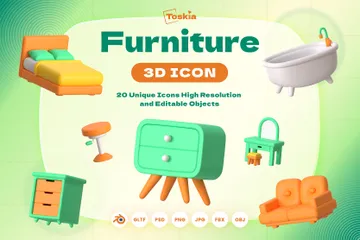 Muebles Paquete de Icon 3D