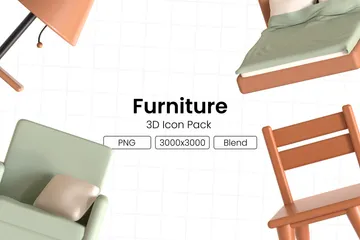 Muebles Paquete de Icon 3D