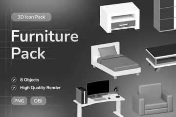 Muebles Paquete de Icon 3D