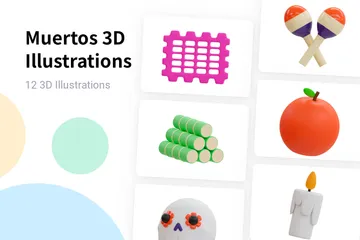 Muertos 3D Illustration Pack