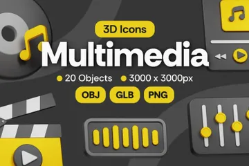 マルチメディア 3D Iconパック