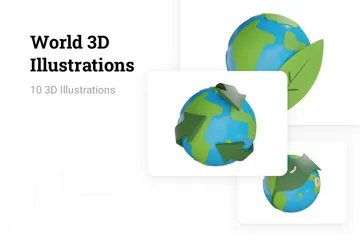 Mundo Pacote de Illustration 3D