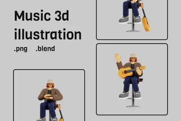 Music 3D Illustration Pack