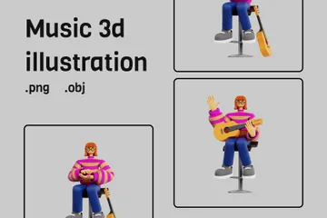 Music 3D Illustration Pack