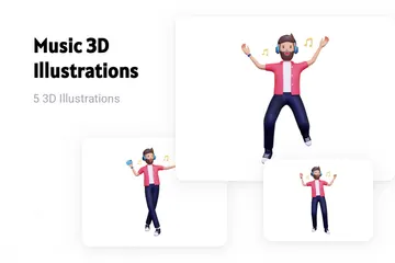 Music 3D Illustration Pack