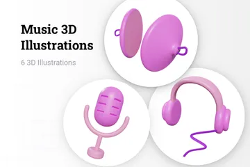 Música Paquete de Illustration 3D