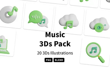 Musique Pack 3D Icon