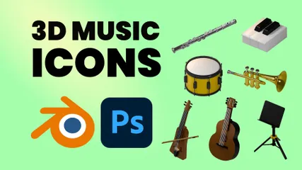 Musique classique Pack 3D Icon