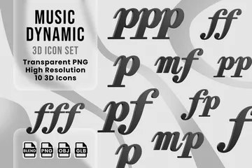 Musique dynamique Pack 3D Icon