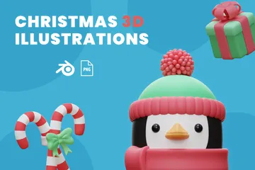 Natal Pacote de Illustration 3D