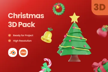 Natal Pacote de Icon 3D