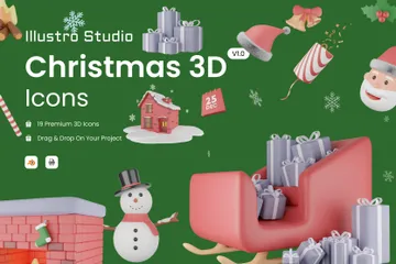 Natal Pacote de Icon 3D