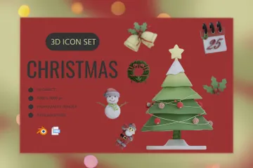 Natal Pacote de Icon 3D