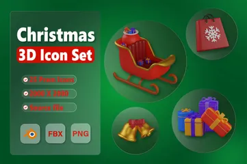 Natal Pacote de Icon 3D