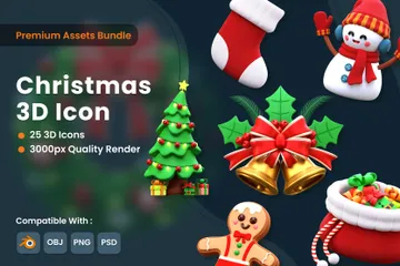 Natal Pacote de Icon 3D