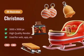 Natal Pacote de Icon 3D