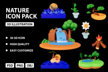 Natur 3D Icon Pack