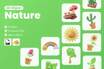 Natureza Pacote de Illustration 3D