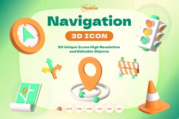 Navegação Pacote de Icon 3D