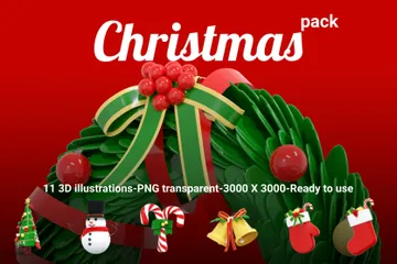 Navidad 3D Illustrationパック