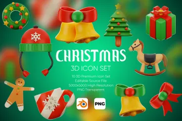 Navidad Paquete de Icon 3D