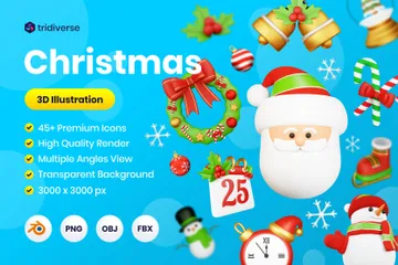 Navidad Paquete de Icon 3D