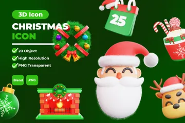 Navidad Paquete de Icon 3D