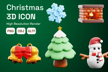 Navidad Paquete de Icon 3D