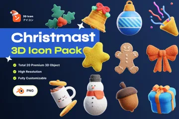 Navidad Paquete de Icon 3D