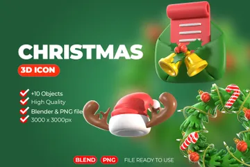 Navidad Paquete de Icon 3D