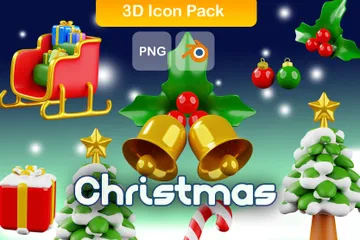 Navidad Paquete de Icon 3D