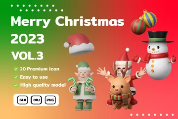 Navidad Vol.3 Paquete de Icon 3D