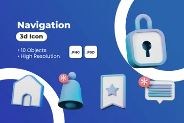 Navigation 3D Illustration Pack