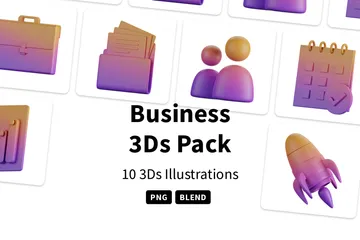 Negocio Paquete de Icon 3D