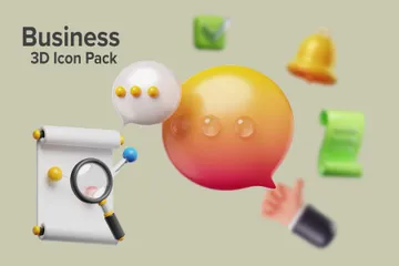 Negócios Pacote de Icon 3D