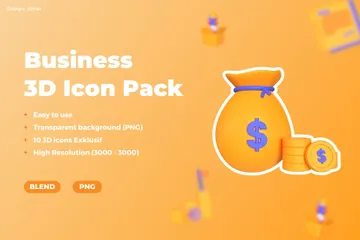 Negócios Pacote de Icon 3D