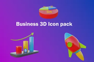 Negócios Pacote de Icon 3D