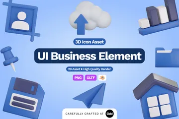 Negócios Pacote de Icon 3D